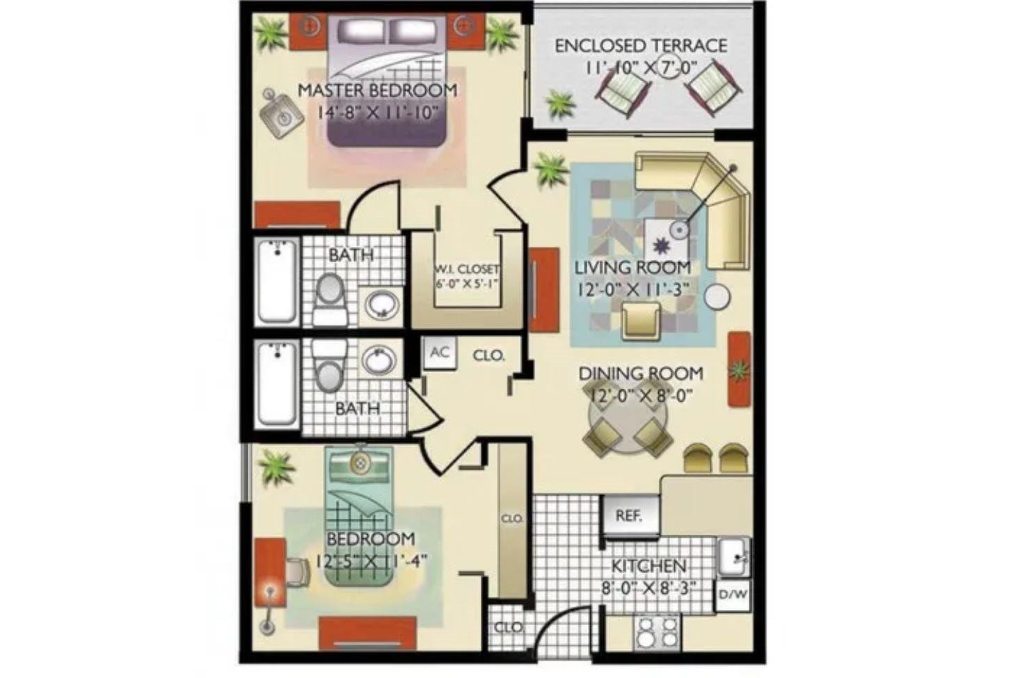 2BR – Apartment at 9517 Fontainebleau Boulevard #551-219